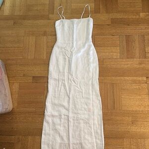 NWT Reformation Frankie White Maxi Dress